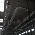 Budynek przemysłowy instalacja wentylacji